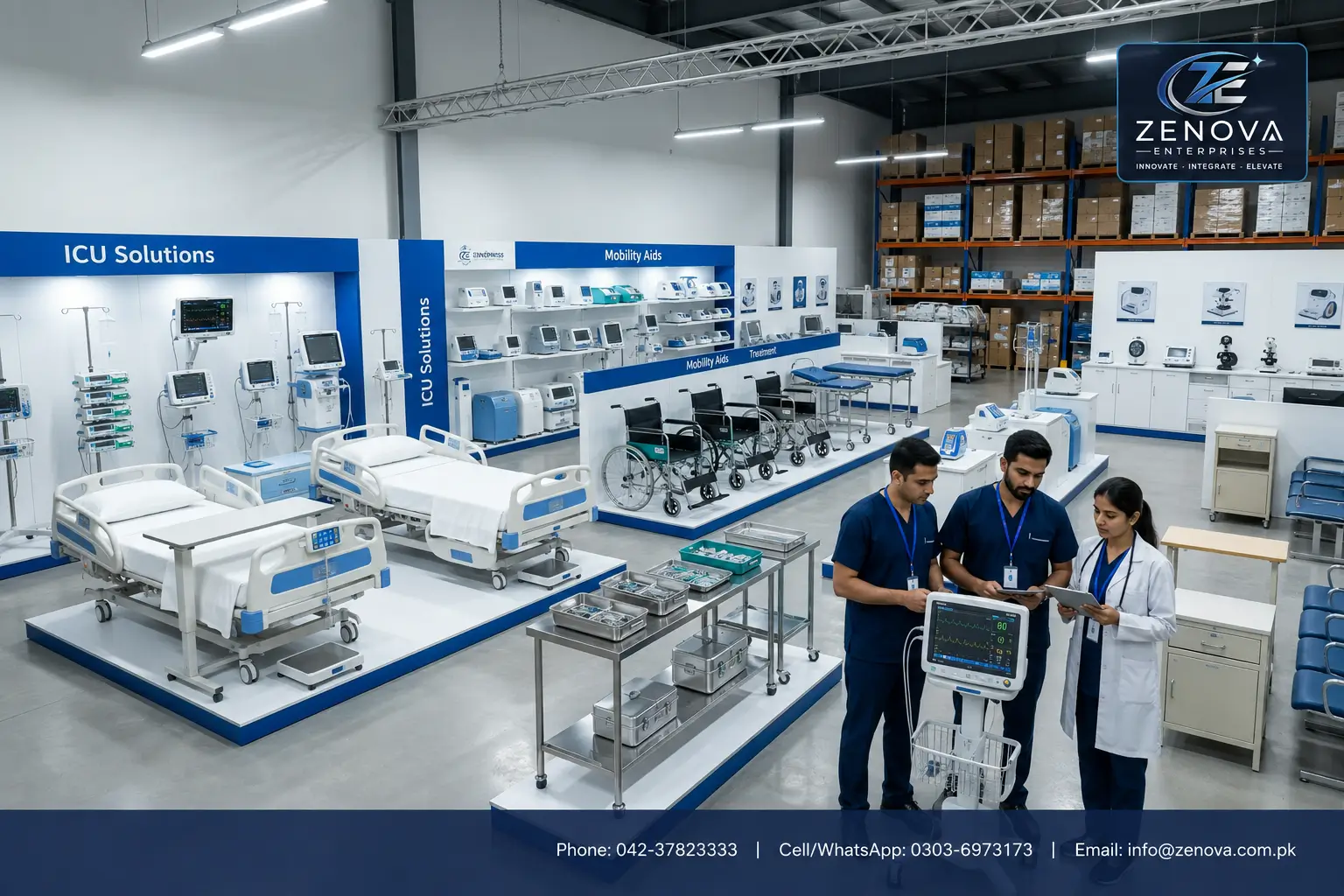 Hospital equipment supplier Pakistan Zenova Enterprises medical devices